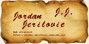 Jordan Jerilović vizit kartica